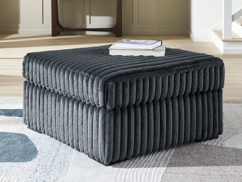 Midnight-Madness - Oversized Accent Ottoman - R&R Furniture Gallery (Fountain Valley, CA)
