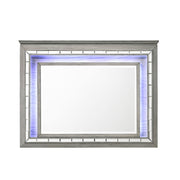 Antares - Mirror With LED - Light Gray Oak - R&R Furniture Gallery (Fountain Valley, CA)