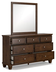 Danabrin - Dresser And Mirror - Brown - R&R Furniture Gallery (Fountain Valley, CA)