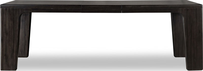 Zamba Extendable Acacia Wood Dining Table in Jaguar