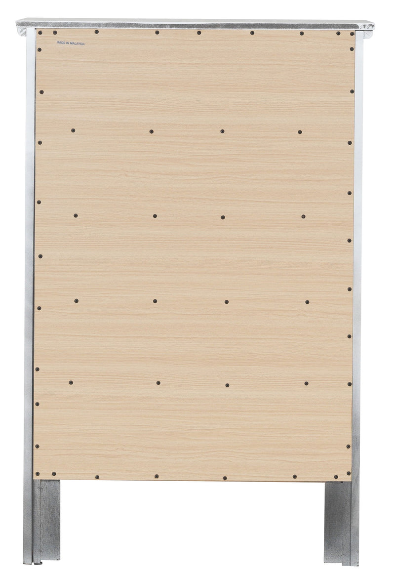 Glory Furniture Primo accent chest with a sleek finish, featuring multiple drawers for stylish storage.