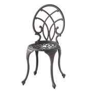 Charleston 3 Pieces Cast Bistro Set - Copper - R&R Furniture Gallery (Fountain Valley, CA)