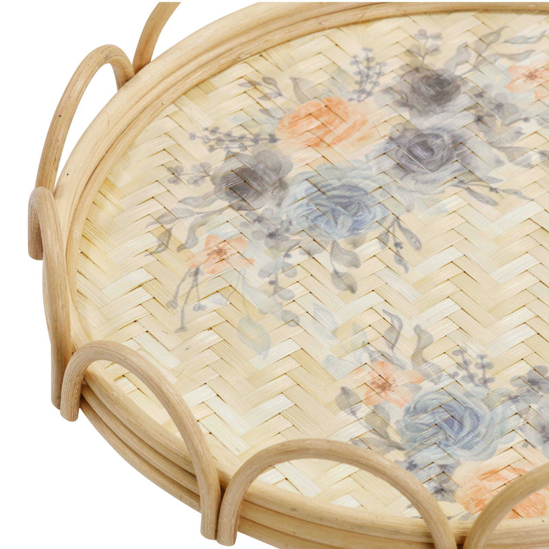 Corey - Figure Eight Bamboo Tray - Multi - R&R Furniture Gallery (Fountain Valley, CA)