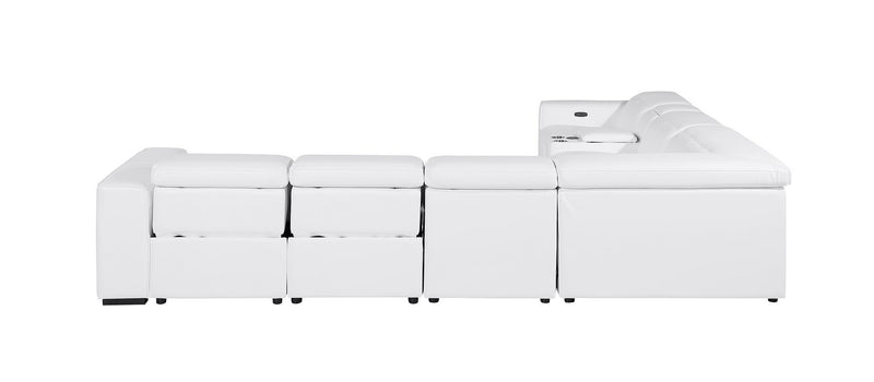 1224 - 7-Piece L-Shaped Sectional Sofa In With 3 Power Recliners & Power Headrests