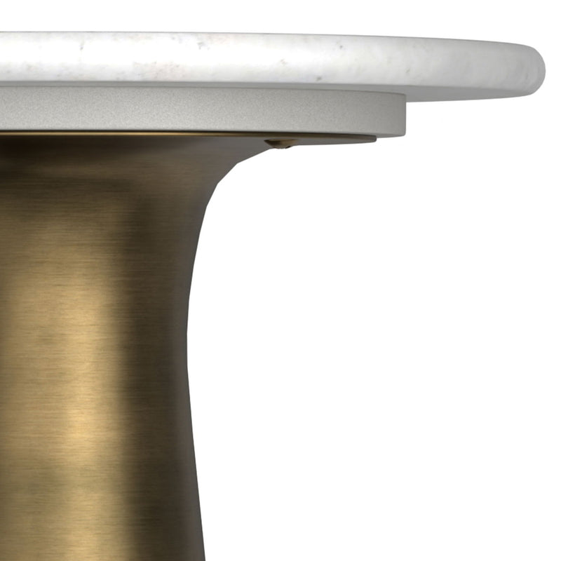 Nicollette - Side Table - Antique Brass - R&R Furniture Gallery (Fountain Valley, CA)