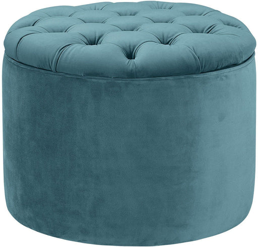 Queen - Velvet Storage Ottoman - R&R Furniture Gallery (Fountain Valley, CA)