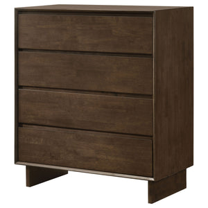 Hemlock - 4 Drawer Chest Of Drawers - Dark Brown