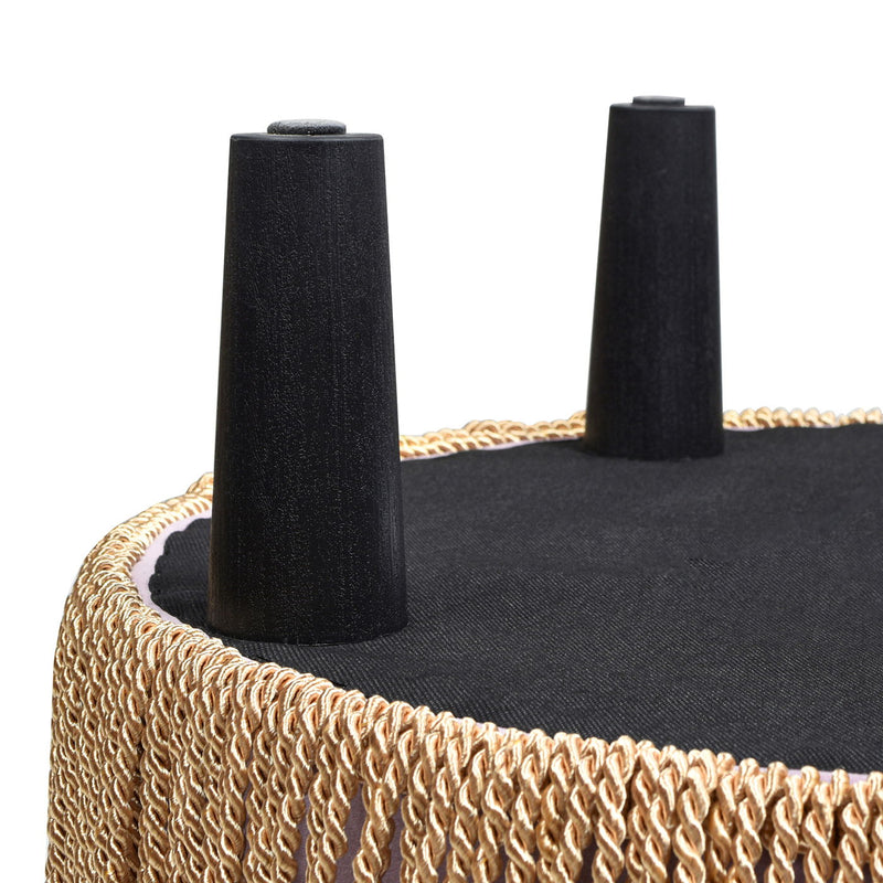 Yolanda - Round Upholstered Accent Ottoman - R&R Furniture Gallery (Fountain Valley, CA)