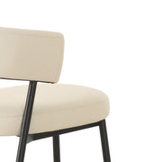 Maxine - Vegan Leather Dining Chair - Cream - R&R Furniture Gallery (Fountain Valley, CA)