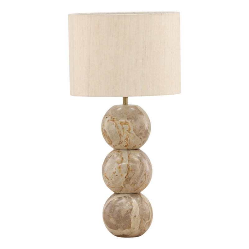 Coralis - Table Lamp - Natural Stone And Cream