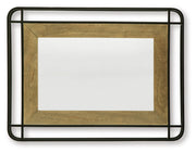 Beelman - Accent Mirror - Black / Brown - R&R Furniture Gallery (Fountain Valley, CA)