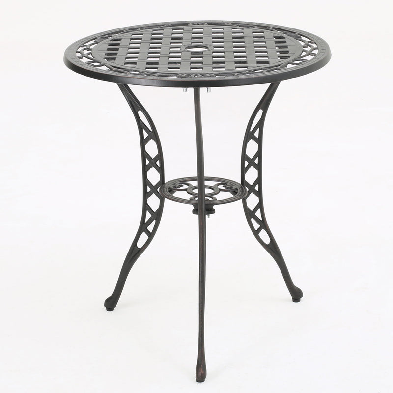 Bono Metal Bistro Set - Black - R&R Furniture Gallery (Fountain Valley, CA)