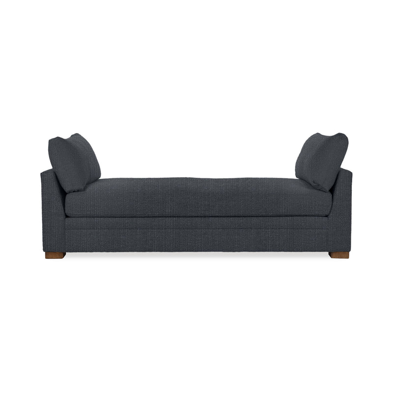 Classic Home Audrey daybed with a wooden frame and white bedding, stylish and comfortable for a bedroom or guest room.