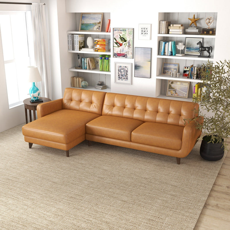 Allison - Mid-Century Modern Sectional Sofa Chaise - R&R Furniture Gallery (Fountain Valley, CA)