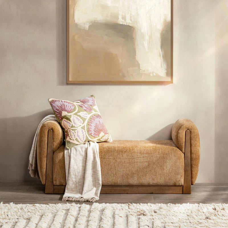 Soraya - Accent Bench - Spiced Amber - R&R Furniture Gallery (Fountain Valley, CA)