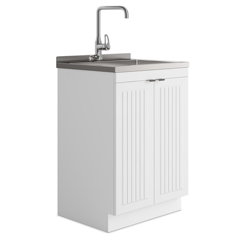 Murphy - Laundry Cabinet & Faucet And Stainless Steel Sink - R&R Furniture Gallery (Fountain Valley, CA)