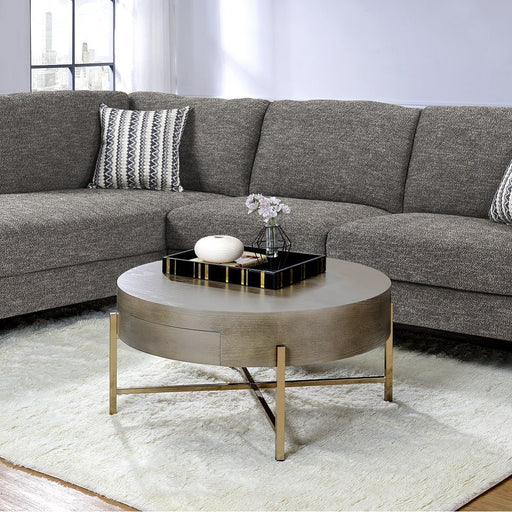 Weyton - Coffee Table - Light Brown & Champagne - R&R Furniture Gallery (Fountain Valley, CA)