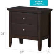 English Dovetailed Drawers Nightstand - R&R Furniture Gallery (Fountain Valley, CA)