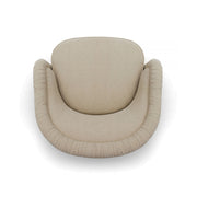 TOV Furniture Pamela chenille tassel lounge chair in tan, accent chair with soft fabric and decorative tassels, modern home decor.
