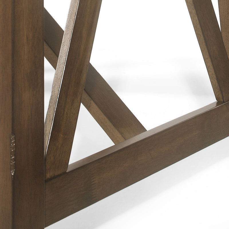 Noble House farmhouse style dining table with wood-like top, sturdy wooden legs, ideal for rustic or modern dining rooms