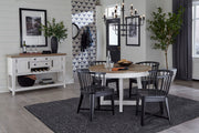 Americana Modern Dining - Barrel Dining Chair (Set of 2) - Black - R&R Furniture Gallery (Fountain Valley, CA)