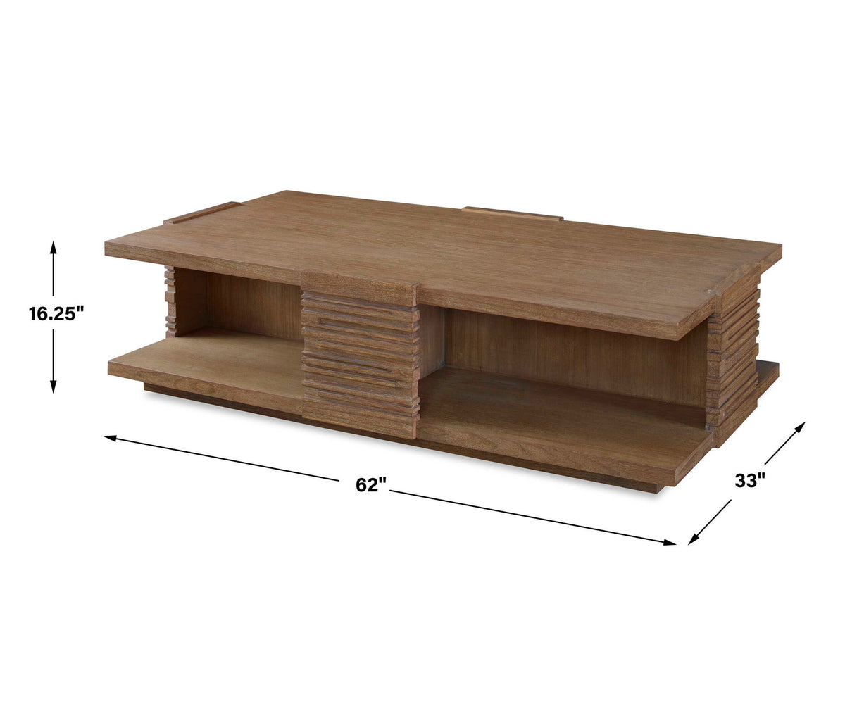Engraved - Coffee Table - Woodtone