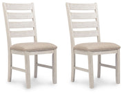 Skempton - Dining UPH Side Chair (Set of 2) - White - R&R Furniture Gallery (Fountain Valley, CA)