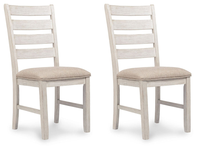 Skempton - Dining UPH Side Chair (Set of 2) - White - R&R Furniture Gallery (Fountain Valley, CA)