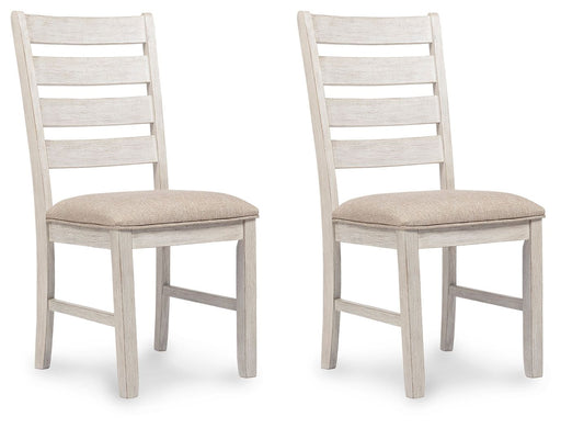 Skempton - Dining UPH Side Chair (Set of 2) - White - R&R Furniture Gallery (Fountain Valley, CA)