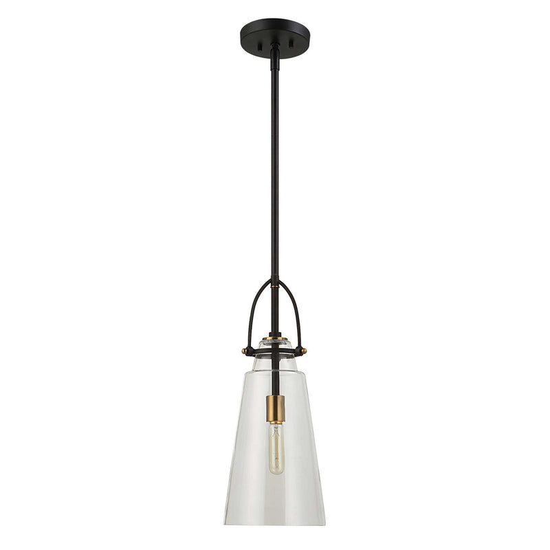 White Saugus industrial 1-light pendant by Uttermost, featuring a modern pendant lighting design with a sleek finish.