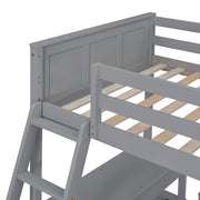 Full Over Full Bunk Bed With Desk - R&R Furniture Gallery (Fountain Valley, CA)