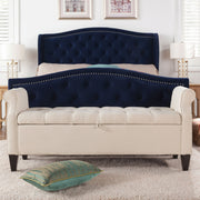 Jacqueline - Tufted Roll Arm Storage Bench - R&R Furniture Gallery (Fountain Valley, CA)