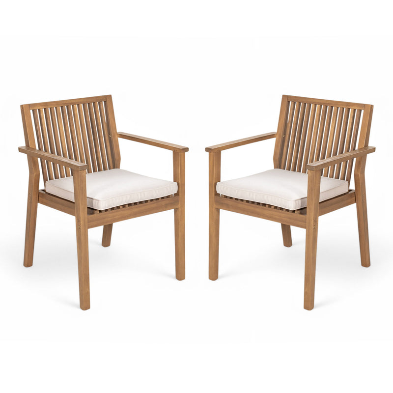 Patio Dining Chair, Comfortable Waterproof Seating (Set of 2) - R&R Furniture Gallery (Fountain Valley, CA)