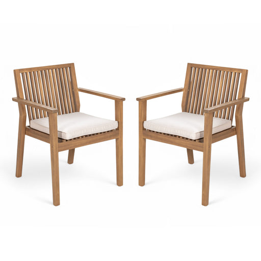 Patio Dining Chair, Comfortable Waterproof Seating (Set of 2) - R&R Furniture Gallery (Fountain Valley, CA)