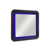 Beverly - Large Scale Wall Mirror For Dresser, Rounded Edges - Black White - R&R Furniture Gallery (Fountain Valley, CA)