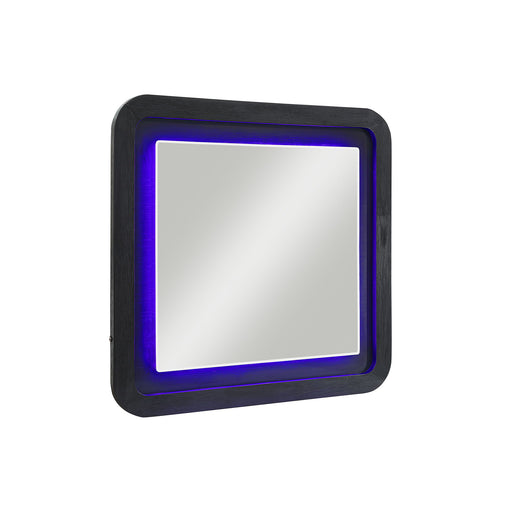 Beverly - Large Scale Wall Mirror For Dresser, Rounded Edges - Black White - R&R Furniture Gallery (Fountain Valley, CA)
