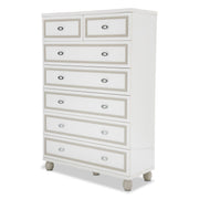 Sky Tower - 7-Drawer Chest - White - R&R Furniture Gallery (Fountain Valley, CA)