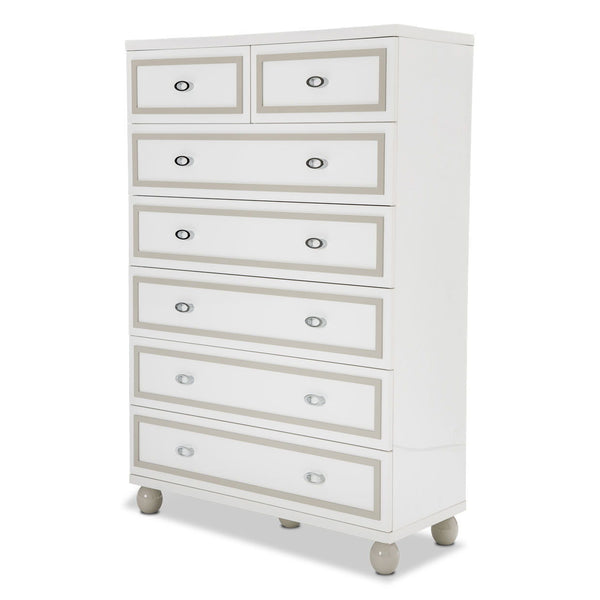 Sky Tower - 7-Drawer Chest - White
