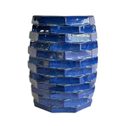 Trax - Indoor / Outdoor Ceramic Side Table - Azul Blue - R&R Furniture Gallery (Fountain Valley, CA)