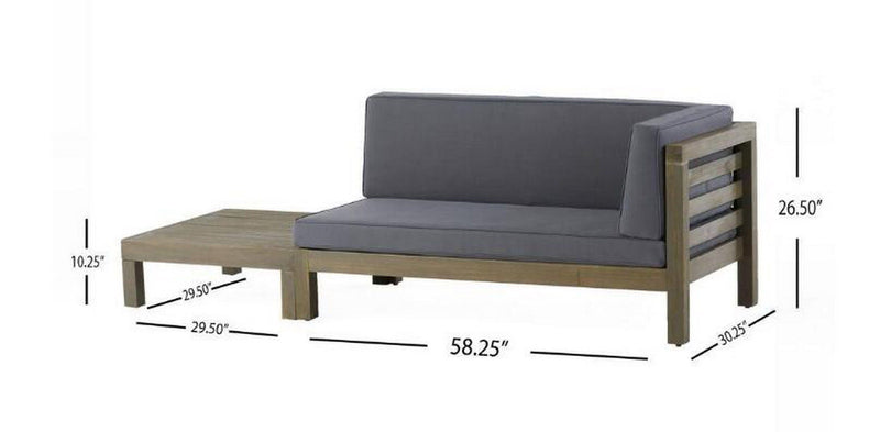 Oana - Corner Bench And Coffee Table - R&R Furniture Gallery (Fountain Valley, CA)