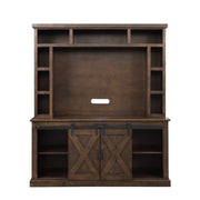 Aksel - Entertainment Center (Include 91617Fir) - Walnut - R&R Furniture Gallery (Fountain Valley, CA)