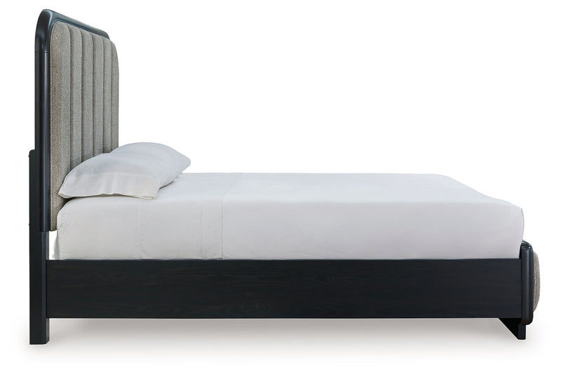Rowanbeck - Upholstered Panel Bed - R&R Furniture Gallery (Fountain Valley, CA)