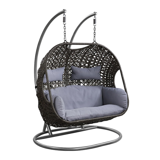 Vasant - 52" Hanging Chair - Fabric & Wicker - R&R Furniture Gallery (Fountain Valley, CA)