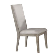Rocky - Side Chair (Set of 2) - Fabric & Gray Oak - R&R Furniture Gallery (Fountain Valley, CA)