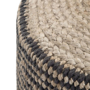 Larissa - Handcrafted Round Braided Pouf - R&R Furniture Gallery (Fountain Valley, CA)