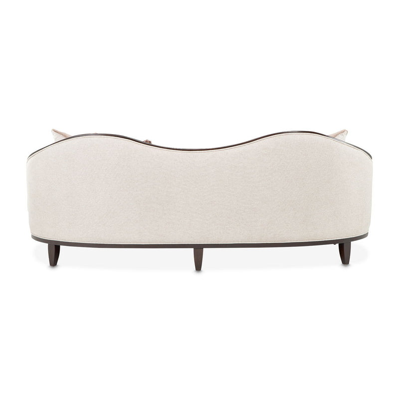 Camellia Field - Chenille Sofa - Beige / Dark Brown - R&R Furniture Gallery (Fountain Valley, CA)