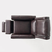 Noble House Memphis Burgundy standard recliner club chair with cushioned seat and backrest, in a cozy living room setting.