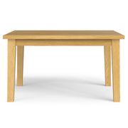 Simpli-Home handcrafted dining table from Eastwood collection with wooden finish and sturdy legs, ideal for dining rooms.