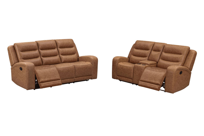 Napa - Manual Triple Recline Sofa - Wrangler Clay
