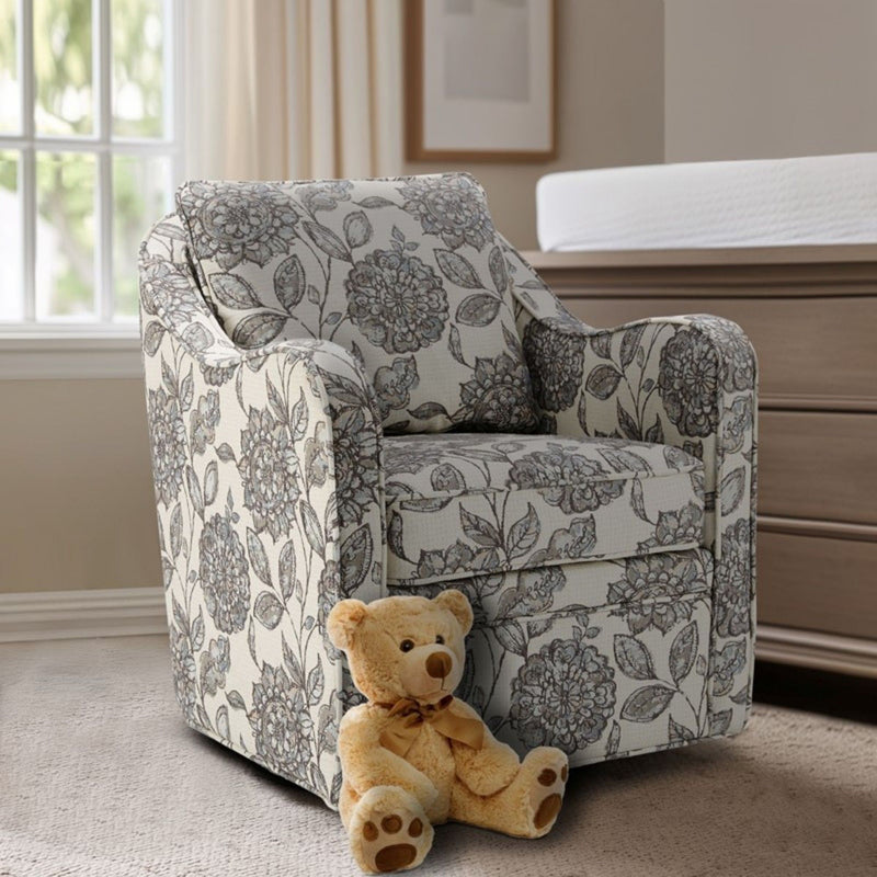 Wide Seat Arm Chair With 360 Degree Rotation - R&R Furniture Gallery (Fountain Valley, CA)